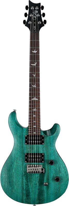 PRS Paul Reed Smith SE CE24 Standard Electric Guitar (with Gig Bag), Satin Turquoise, Full Straight Front