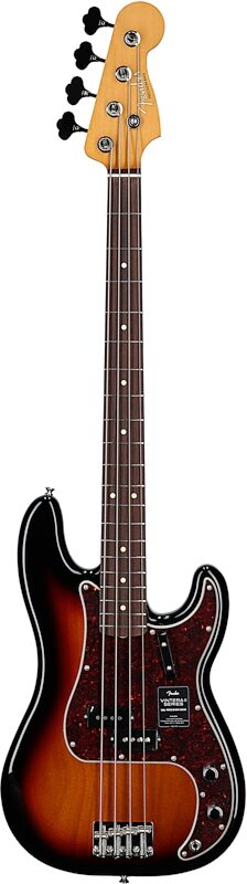 Fender Vintera II '60s Precision Electric Bass, Rosewood Fingerboard (with Gig Bag), 3-Color Sunburst, Full Straight Front