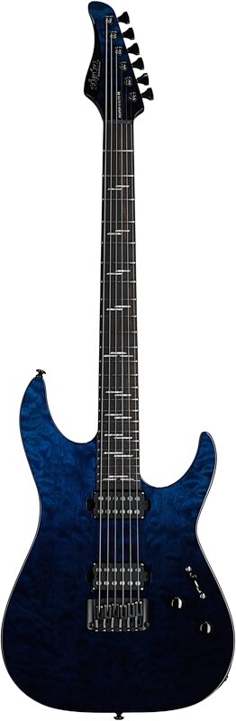 Schecter Reaper 6 Elite Electric Guitar, Deep Ocean Blue, Blemished, Full Straight Front