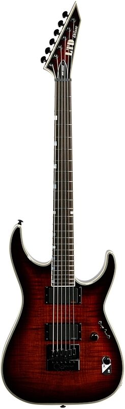 ESP LTD MH-1000ET EverTune Electric Guitar, Dark Brown Sunburst, Full Straight Front