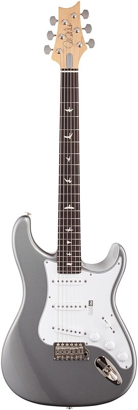 PRS Paul Reed Smith John Mayer Silver Sky Electric Guitar, Rosewood Fretboard (with Gig Bag), Tungsten, Full Straight Front