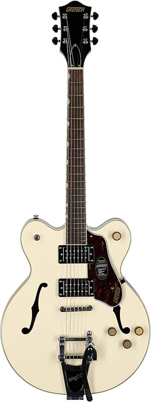 Gretsch G2622T Streamliner CB Electric Guitar, Vintage White, Full Straight Front
