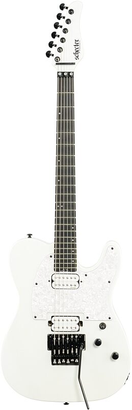 Schecter Sun Valley Super Shredder PTFR Electric Guitar, Metallic White, Full Straight Front