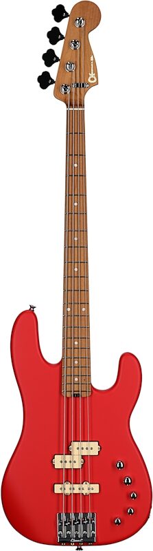 Charvel Pro-Mod San Dimas PJ IV Electric Bass, Satin Red, Full Straight Front
