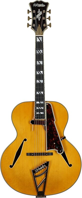 D'Angelico Excel Style B Archtop Electric Guitar (with Case), Amber, Full Straight Front
