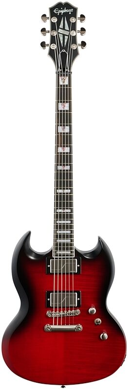 Epiphone SG Prophecy Electric Guitar, Red Tiger Aged Gloss, Blemished, Full Straight Front