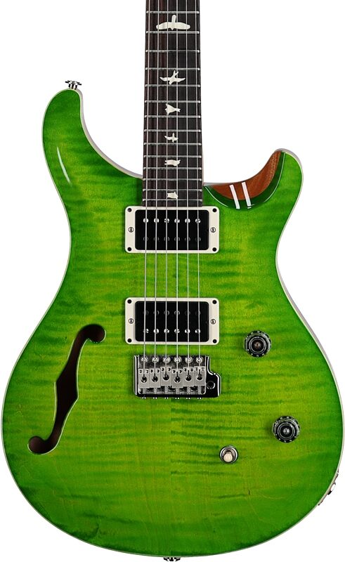 PRS Paul Reed Smith CE 24 Semi-Hollowbody Electric Guitar (with Gig Bag), Eriza Verde, Serial Number 0295489, Body Straight Front