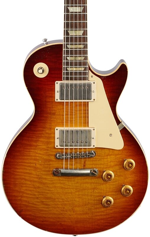 Gibson Custom 1959 Les Paul Murphy Lab Heavy Aged Electric Guitar (with Case), Slow Iced Tea Fade, 18-Pay-Eligible, Serial Number 911290, Body Straight Front