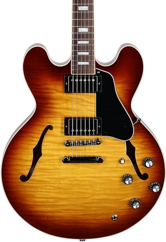 Gibson ES-335 Figured Electric Guitar (with Case), Iced Tea, Serial Number 226610241, Body Straight Front