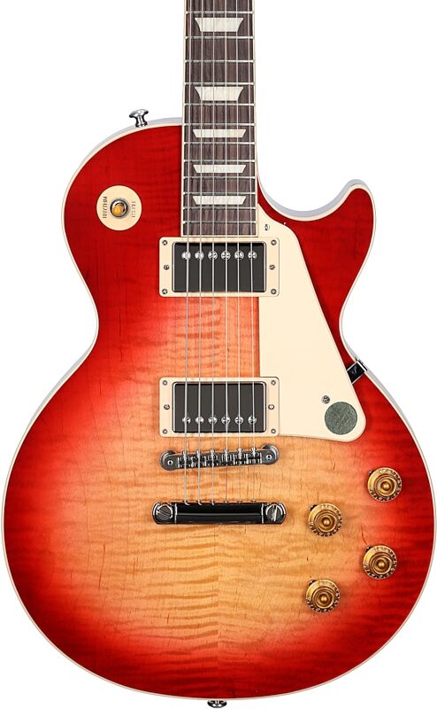 Gibson Exclusive '50s Les Paul Standard AAA Flame Top Electric Guitar (with Case), Heritage Cherry Sunburst, Serial Number 231610368, Body Straight Front