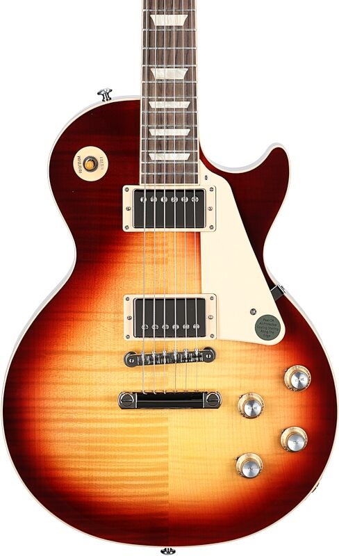 Gibson Exclusive '60s Les Paul Standard AAA Flame Top Electric Guitar (with Case), Bourbon Burst, Serial Number 203420260, Body Straight Front