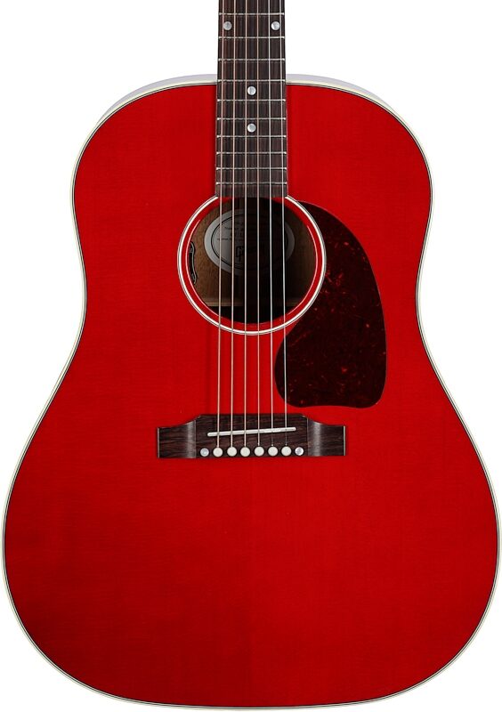 Gibson J-45 Standard Acoustic-Electric Guitar (with Case), Cherry, Serial Number 20702011, Body Straight Front