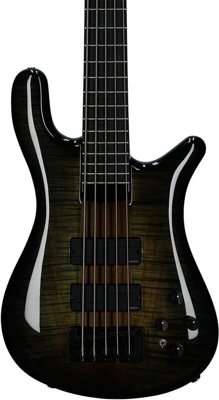 Spector USA NS-5 Neck Through Electric Bass, 5-String (with Case), Haunted Gloss, Serial Number 604, Body Straight Front