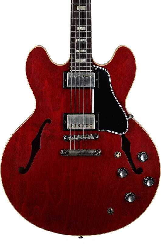 Gibson Custom '64 ES-335 Reissue VOS Electric Guitar (with Case), 60s Cherry, 18-Pay-Eligible, Serial Number 121185, Body Straight Front