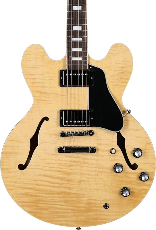 Gibson ES-335 Figured Electric Guitar (with Case), Antique Natural, Serial Number 222220294, Body Straight Front