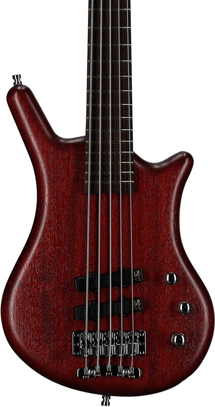 Warwick GPS German Pro Series Thumb BO 5 Electric Bass, 5-String (with Gig Bag), Red Oil, Serial Number GPS F 10115-22, Body Straight Front