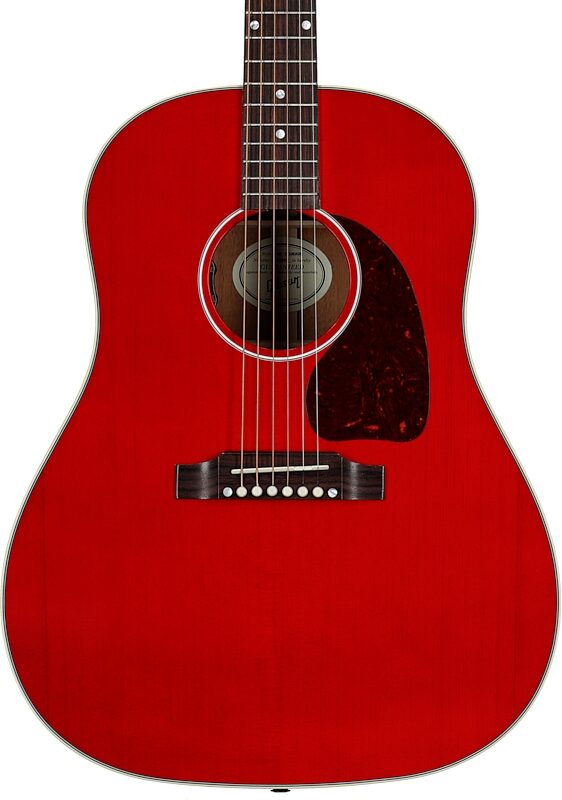 Gibson J-45 Standard Acoustic-Electric Guitar (with Case), Cherry, Serial Number 23422002, Body Straight Front