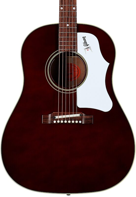Gibson '60s J-45 Original Acoustic Guitar (with Case), Wine Red, Serial Number 23612007, Body Straight Front