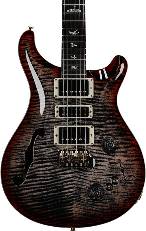 PRS Paul Reed Smith Special Semi-Hollow LTD 10-Top Electric Guitar (with Case), Charcoal Cherry Burst, Serial Number 0354904, Body Straight Front