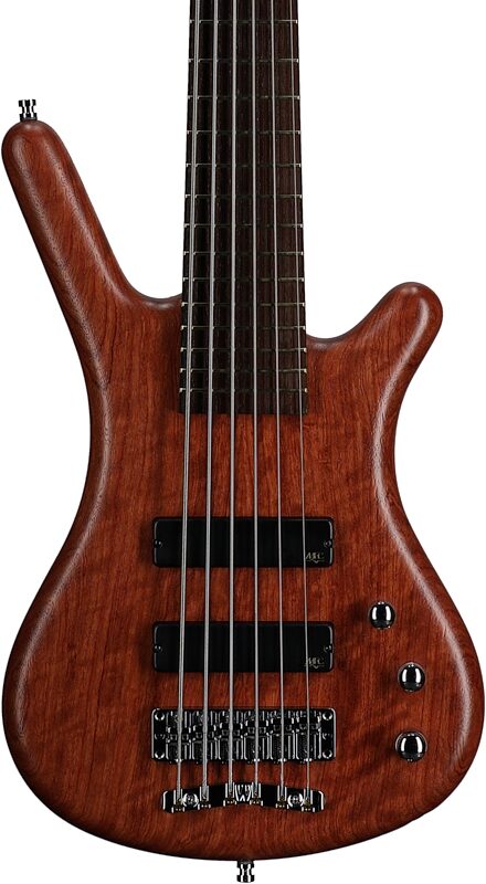Warwick GPS Corvette Standard 6 Electric Bass, 6-String (with Gig Bag), Bubinga, Serial Number GPS A 011085-23, Body Straight Front