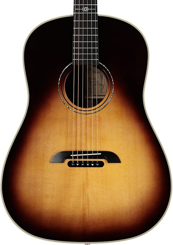 Alvarez Yairi DYMR70 Masterworks Dreadnought Acoustic Guitar (with Case), Sunburst, Serial Number 75008, Body Straight Front