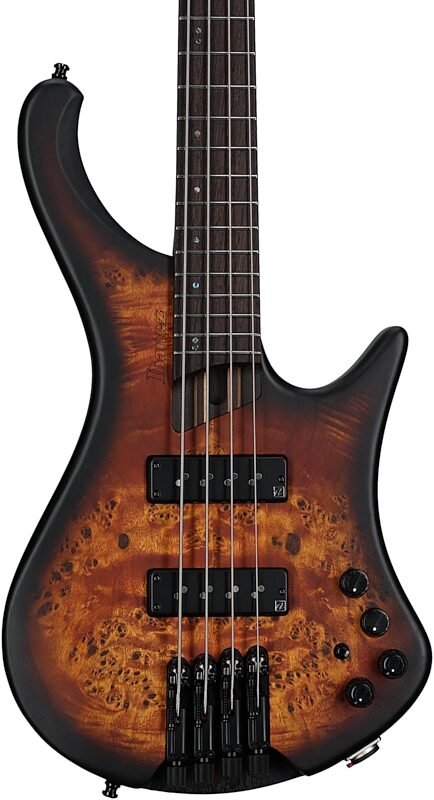 Ibanez EHB1500 Bass Guitar (with Gig Bag), Dragon Eye Burst, Serial Number 211P01I230115784, Body Straight Front