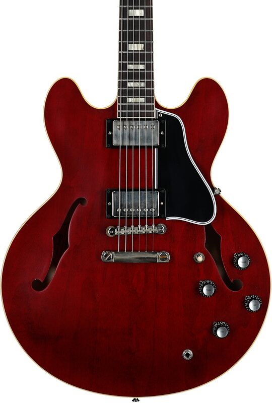 Gibson Custom '64 ES-335 Reissue VOS Electric Guitar (with Case), 60s Cherry, Serial Number 130516, Body Straight Front