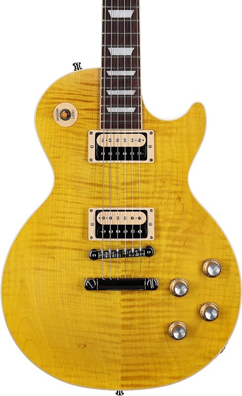 Gibson Slash Les Paul Standard Electric Guitar (with Case), Appetite Amber, Serial Number 210930006, Body Straight Front
