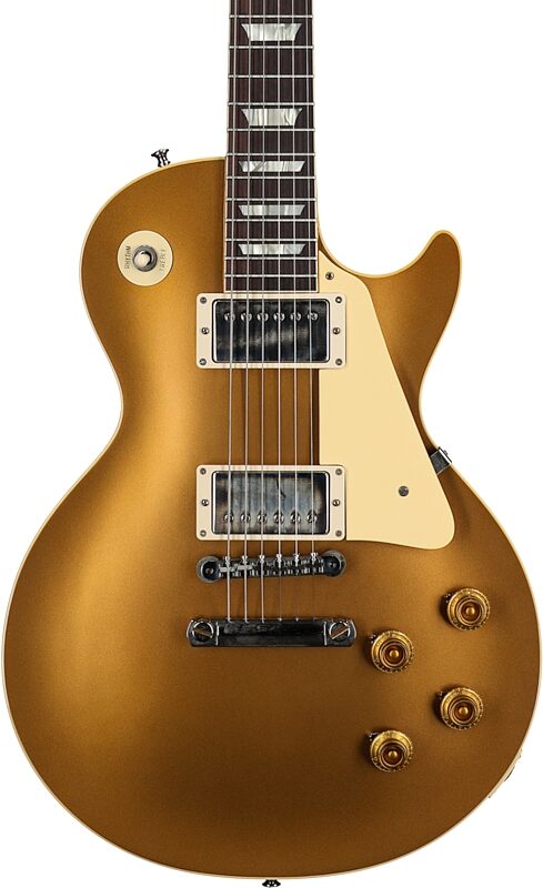 Gibson Custom 57 Les Paul Standard Goldtop VOS Electric Guitar (with Case), Gold Top, Serial Number 73773, Body Straight Front