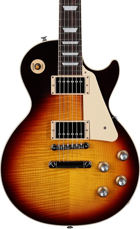 Gibson Exclusive '60s Les Paul Standard AAA Flame Top Electric Guitar (with Case), Bourbon Burst, Serial Number 210930373, Body Straight Front