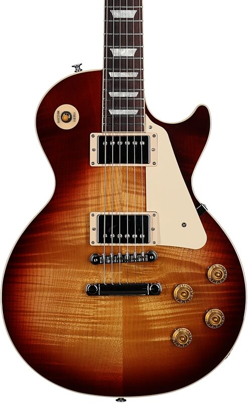 Gibson Les Paul Standard '50s AAA Top Electric Guitar (with Case), Bourbon Burst, Serial Number 213030247, Body Straight Front