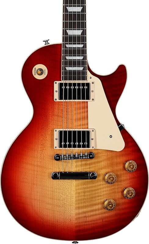 Gibson Exclusive '50s Les Paul Standard AAA Flame Top Electric Guitar (with Case), Heritage Cherry Sunburst, Serial Number 219830367, Body Straight Front