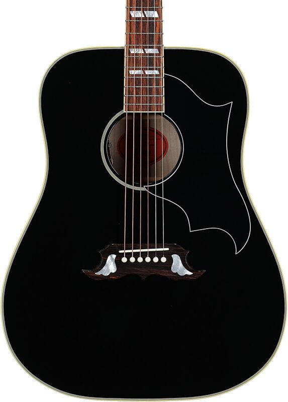 Gibson Elvis Presley Dove Acoustic-Electric Guitar (with Case), Ebony, Serial Number 22193059, Body Straight Front