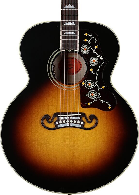 Gibson SJ-200 Original Jumbo Acoustic-Electric Guitar (with Case), Vintage Sunburst, Serial Number 22193077, Body Straight Front