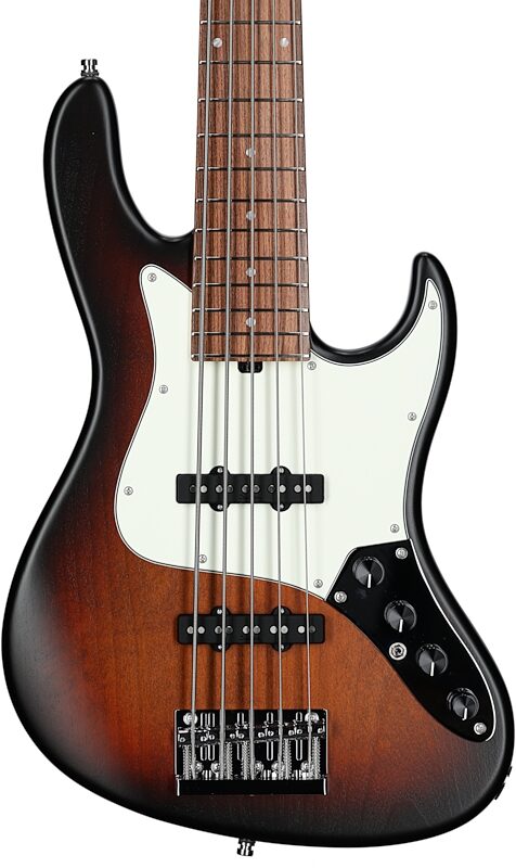 Sadowsky MetroLine 22-Fret Will Lee Signature Bass, 5-String (with Gig Bag), Almond Sunburst, Serial Number SML G 003166-23, Body Straight Front