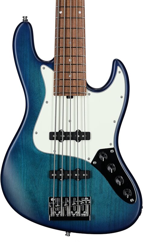 Sadowsky MetroLine 21-fret Vintage J/J Bass, 5-String (with Gig Bag), Bora Burst, Serial Number SML G 003233-23, Body Straight Front