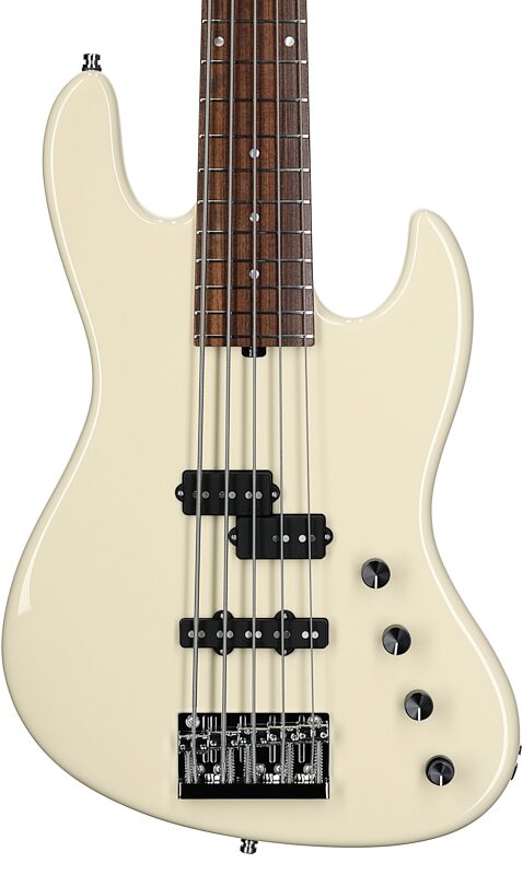 Sadowsky MetroLine 21-fret Verdine White Bass, 5-String (with Gig Bag), Olympic White, Serial Number SML F 003081-23, Body Straight Front