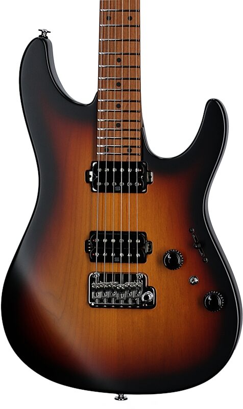 Ibanez Prestige AZ2402 Electric Guitar (with Case), Tri Fade Burst, Serial Number 210002F2328288, Body Straight Front