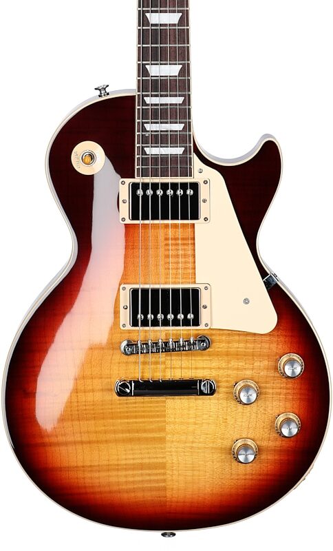 Gibson Exclusive '60s Les Paul Standard AAA Flame Top Electric Guitar (with Case), Bourbon Burst, Serial Number 226130330, Body Straight Front