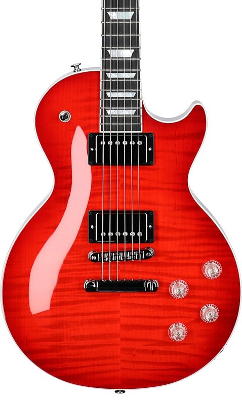 Gibson Les Paul Modern Figured AAA Electric Guitar (with Case), Cherry Burst, Serial Number 221330134, Body Straight Front