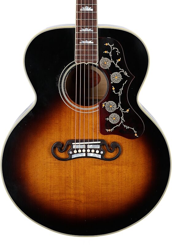 Gibson Custom Shop Murphy Lab 1957 SJ-200 Jumbo Acoustic Flat Top Guitar (with Case), Light Aged Vintage Sunburst, Serial Number 22953012, Body Straight Front