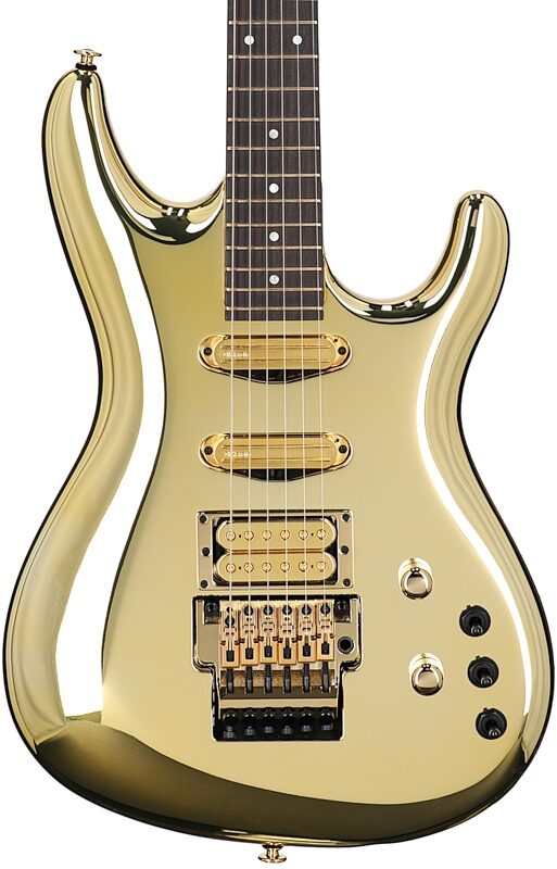 Ibanez JS-2 Joe Satriani Signature Electric Guitar (with Case), Gold, Serial Number 210001F2304821, Body Straight Front