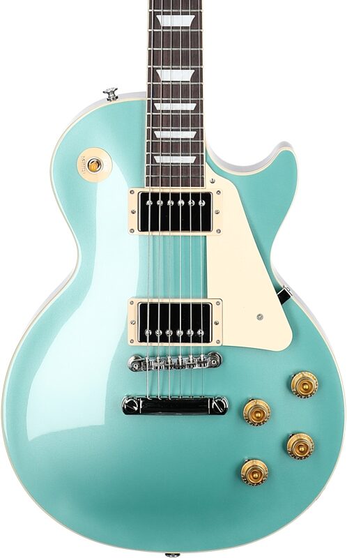 Gibson Les Paul Standard 50s Custom Color Electric Guitar, Plain Top (with Case), Inverness Green, Serial Number 221230409, Body Straight Front