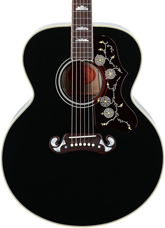 Gibson Elvis Presley SJ-200 Jumbo Acoustic-Electric Guitar (with Case), Ebony, Serial Number 23033039, Body Straight Front