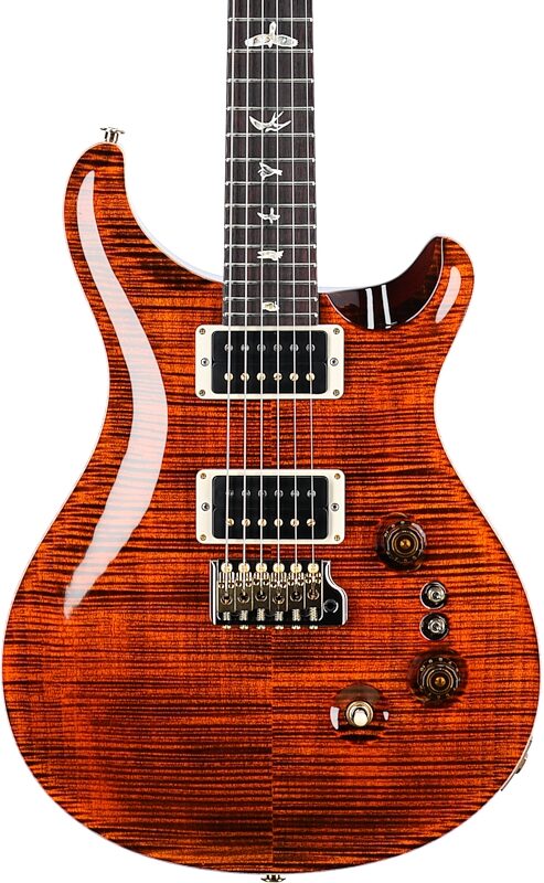 PRS Paul Reed Smith Custom 24-08 10-Top Electric Guitar (with Case), Orange Tiger, Serial Number 0373792, Body Straight Front
