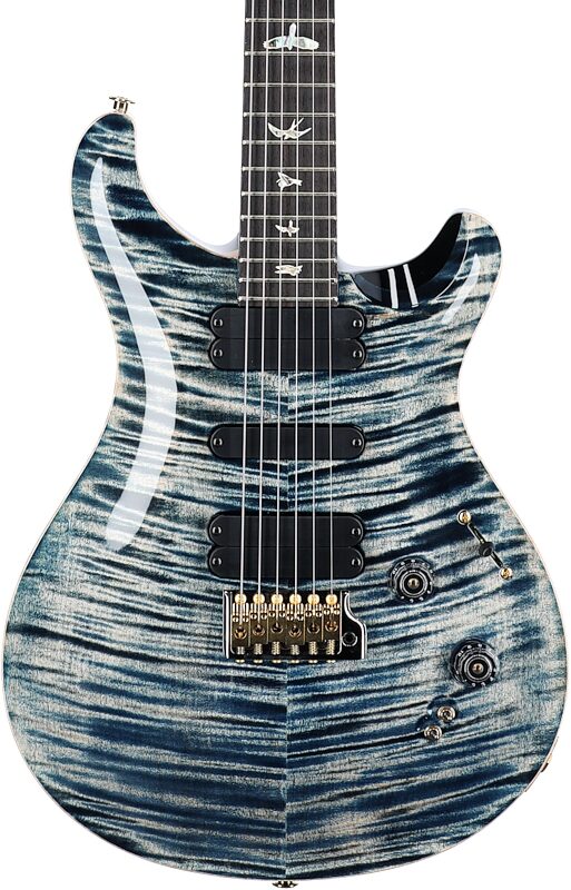 PRS Paul Reed Smith 509 10-Top Electric Guitar, Faded Whale Blue, Serial Number 0372063, Body Straight Front