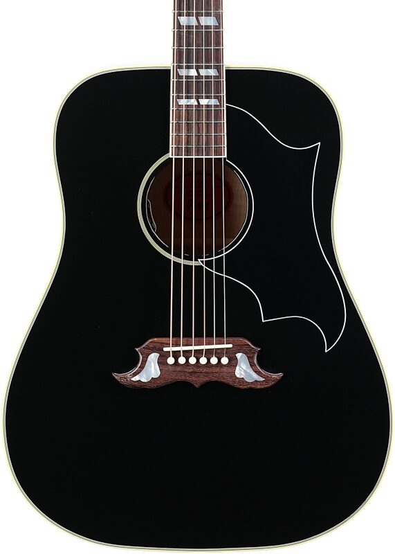 Gibson Elvis Presley Dove Acoustic-Electric Guitar (with Case), Ebony, Serial Number 23193030, Body Straight Front