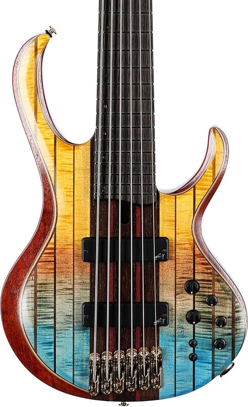 Ibanez Premium BTB1936 Bass Guitar (with Gig Bag), Sunset Fade Low Gloss, Serial Number 211P01230912058, Body Straight Front