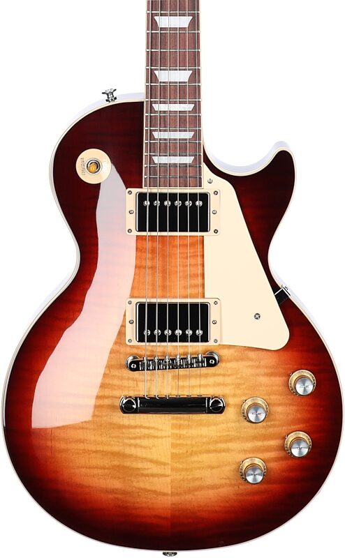 Gibson Exclusive '60s Les Paul Standard AAA Flame Top Electric Guitar (with Case), Bourbon Burst, Serial Number 226330350, Body Straight Front