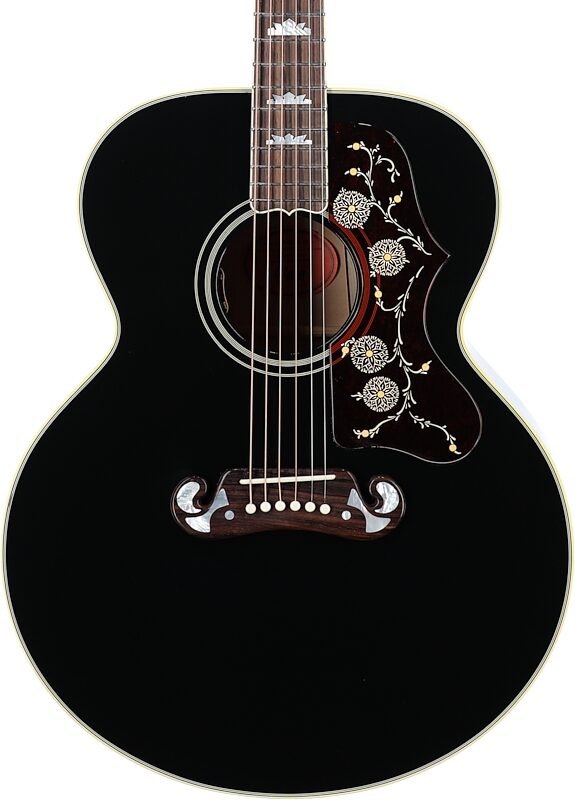 Gibson Elvis Presley SJ-200 Jumbo Acoustic-Electric Guitar (with Case), Ebony, Serial Number 23193073, Body Straight Front